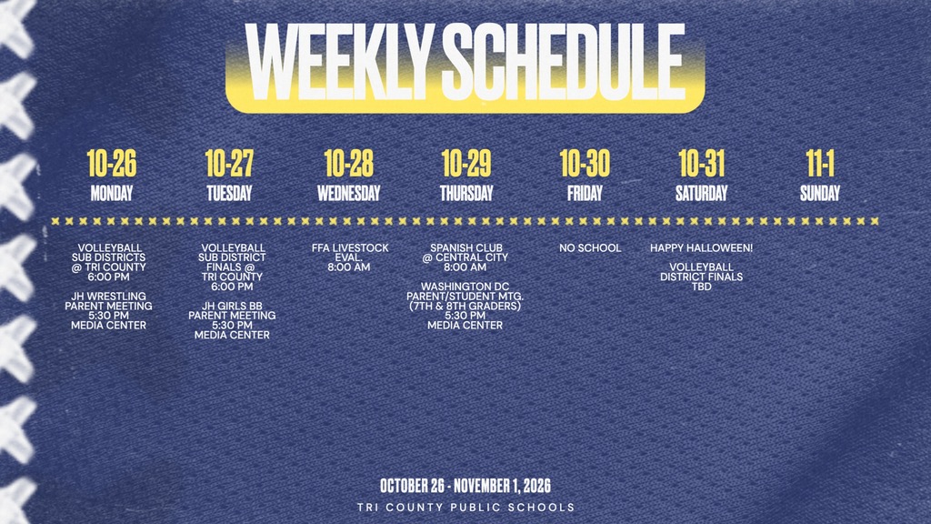 Weekly Schedule