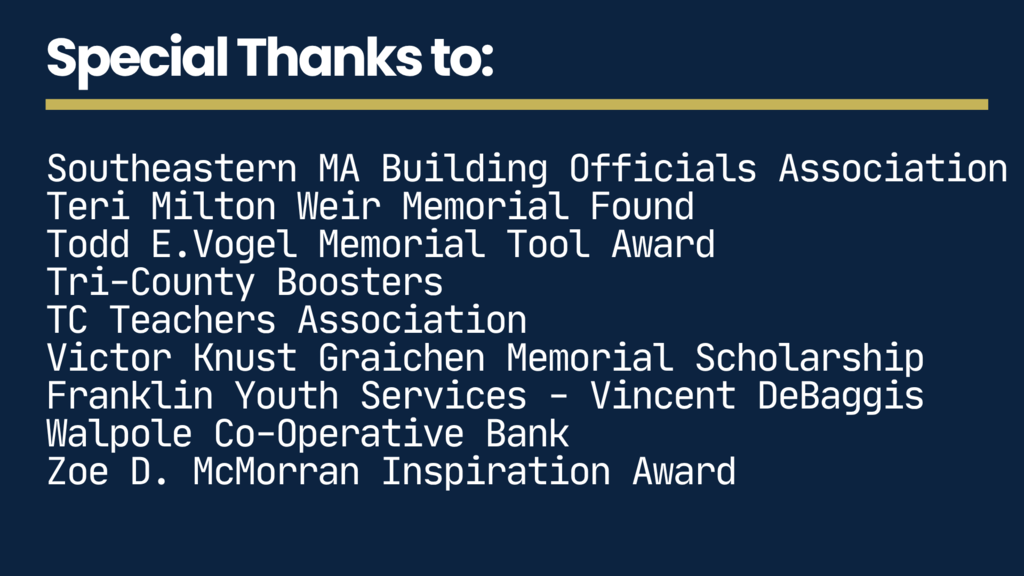 Scholarship thank you