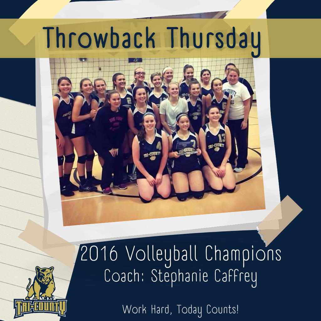 Throwback Thursday - 2016 Volleyball Champions