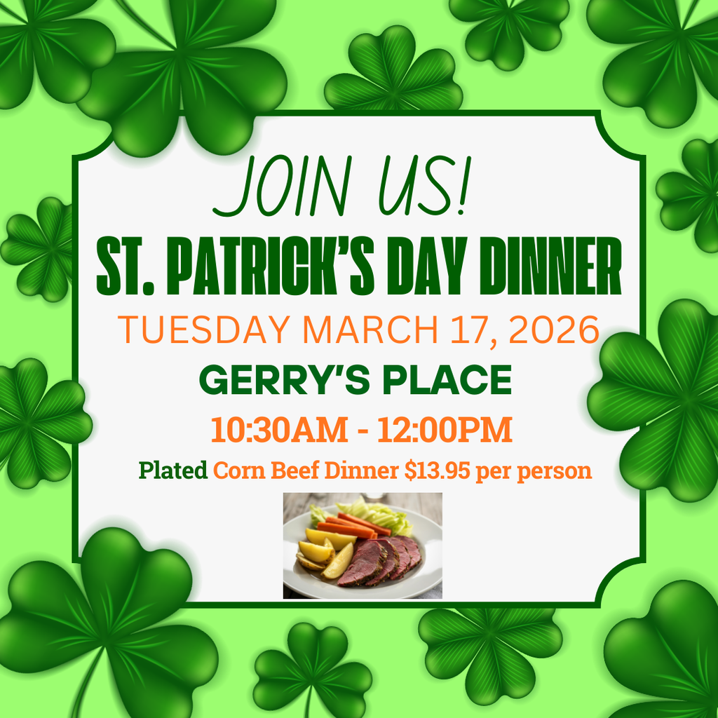 St. Patrick's Day Dinner at Gerry's Place