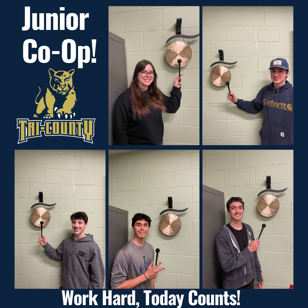 Junior Co-Op Students ringing the co-op gong