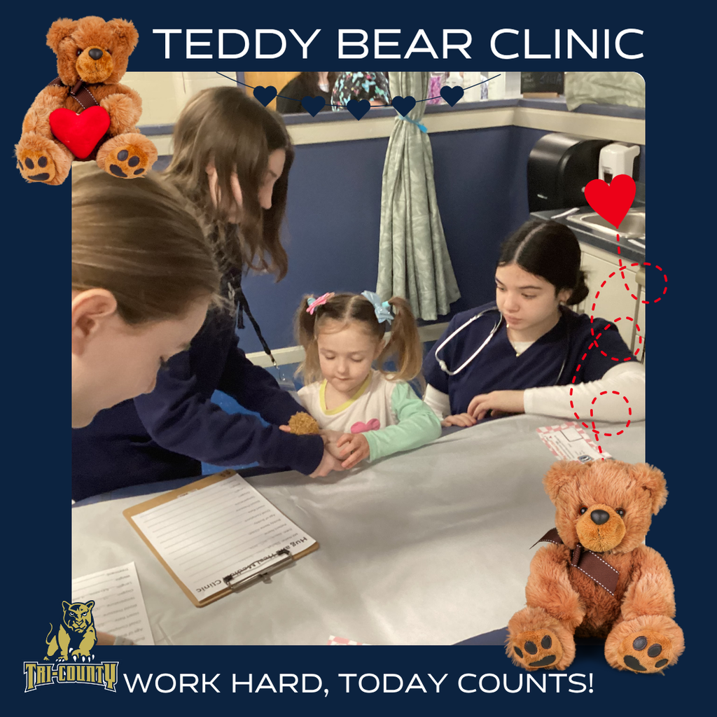 Teddy Bear Clinic with Medical Assisting Students and Early Ed Students
