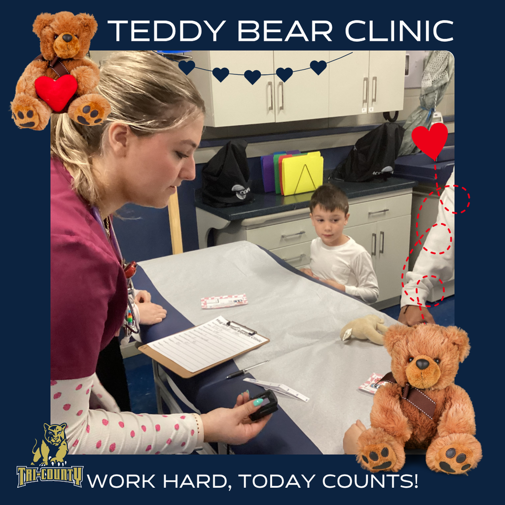 Teddy Bear Clinic with Medical Assisting Students and Early Ed Students