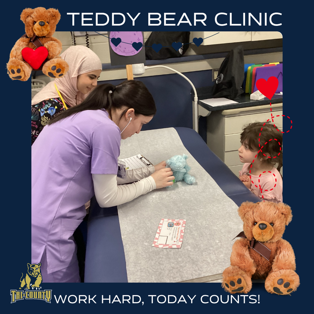 Teddy Bear Clinic with Medical Assisting Students and Early Ed Students