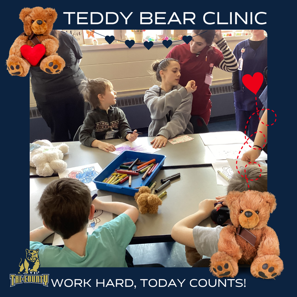 Teddy Bear Clinic with Medical Assisting Students and Early Ed Students
