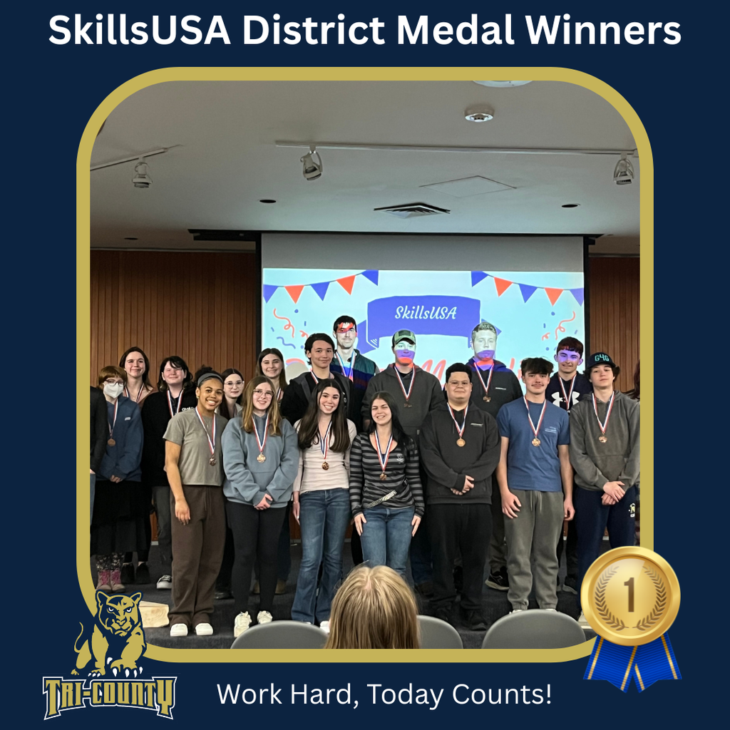 SkillsUSA District Medal Winners 2026