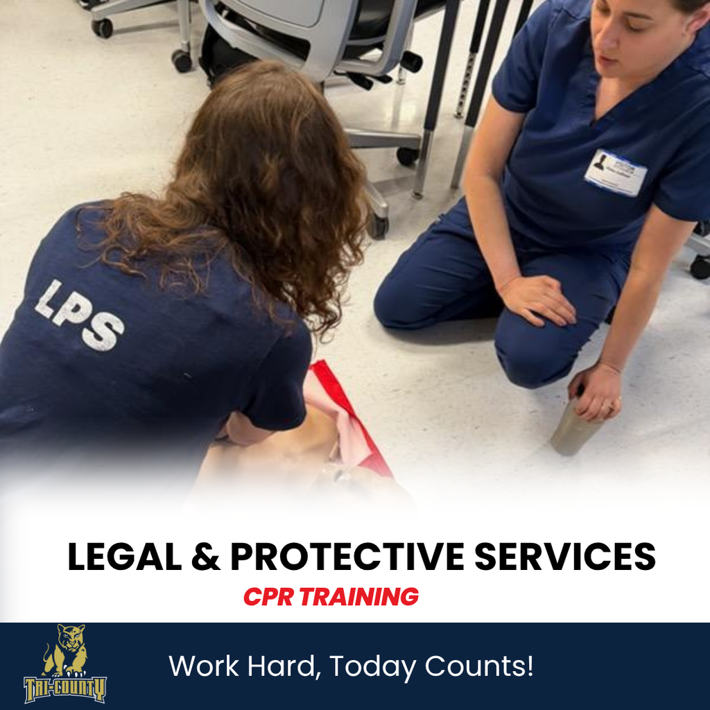 Franklin Fire Department training Legal & Protective Sophomores on CPR