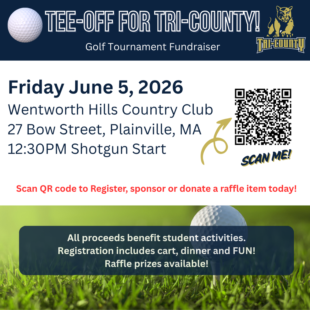 Tee-Off for Tri-County Golf Tournament Flyer