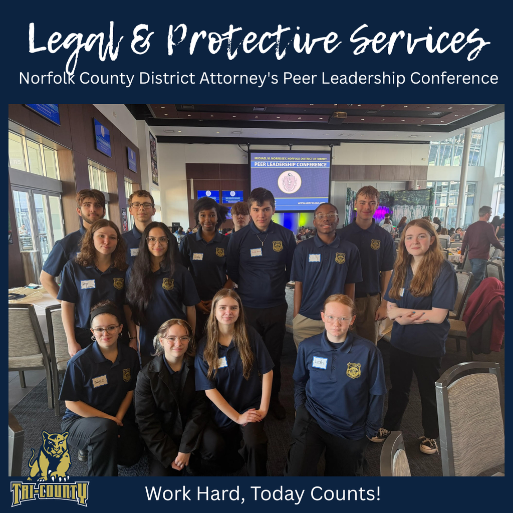 Legal & Protective Services 10th grade students at Peer Leadership Conference at Gillette Stadium