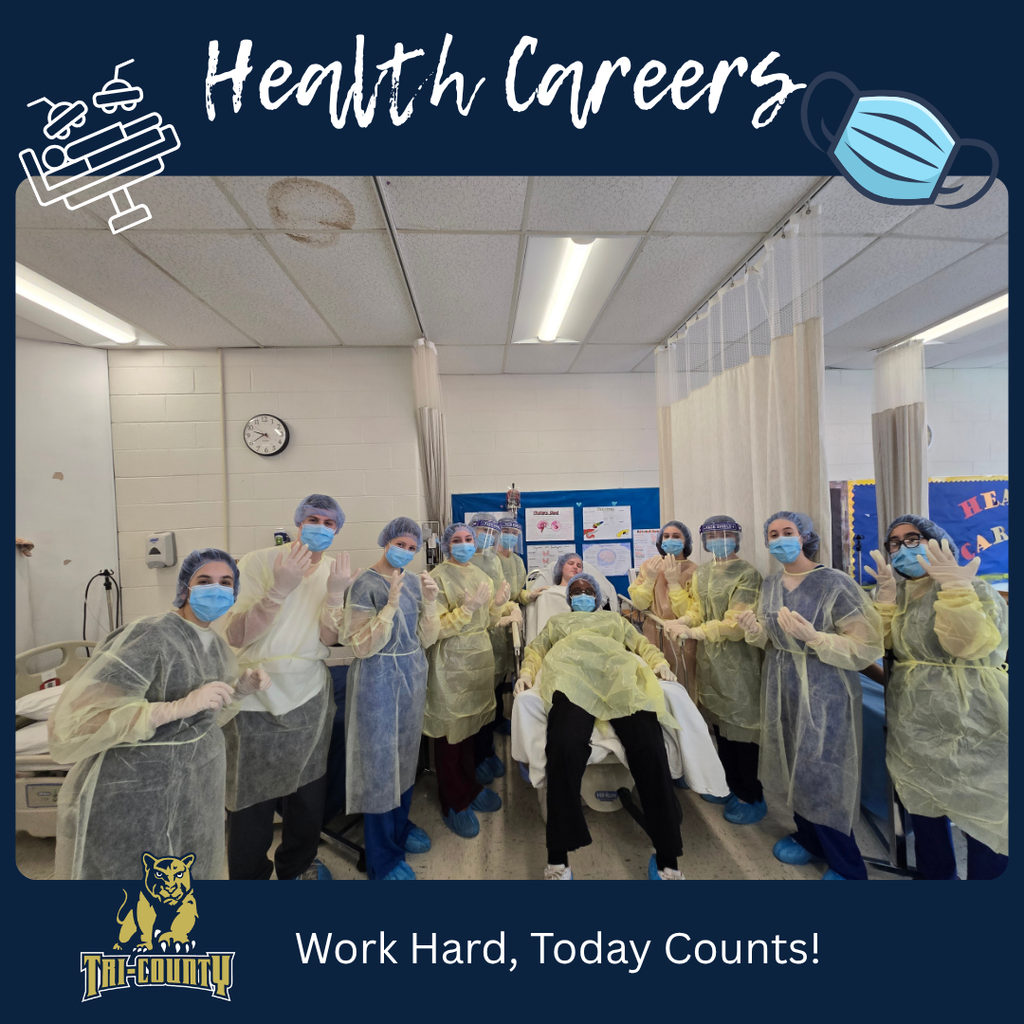 Health Careers students learning surgical care