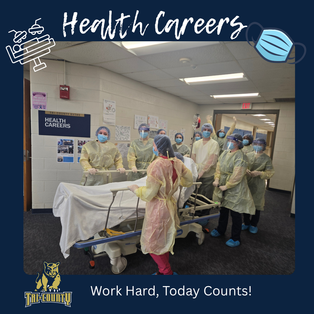 Health Careers students learning surgical care