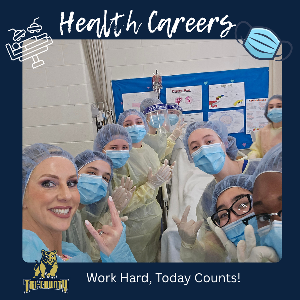 Health Careers students learning surgical care