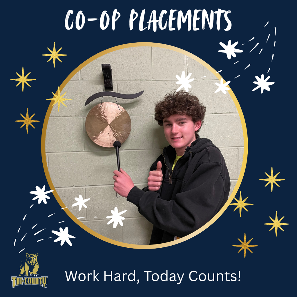 Co-Op student ringing the gong