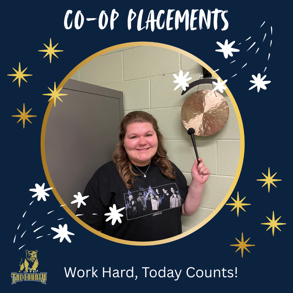 Co-Op student ringing the gong