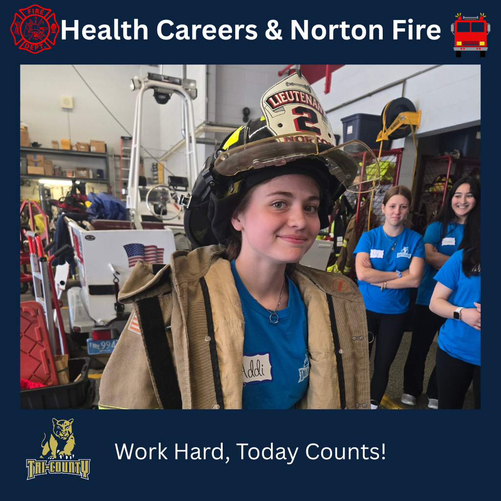 Health Careers students at the Norton Fire Department