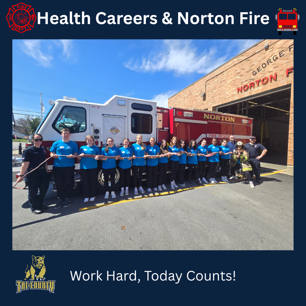 Health Careers students at the Norton Fire Department