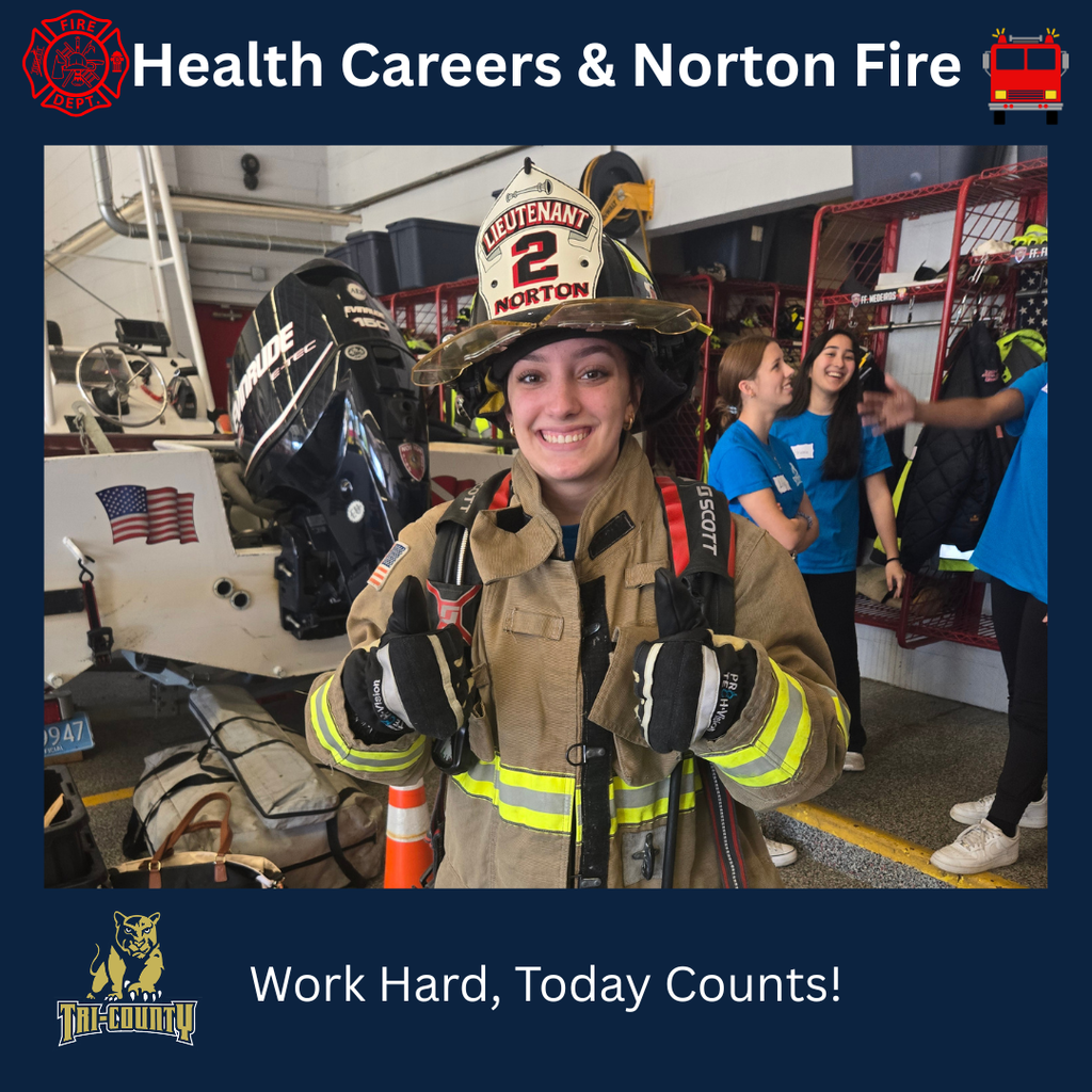 Health Careers students at the Norton Fire Department