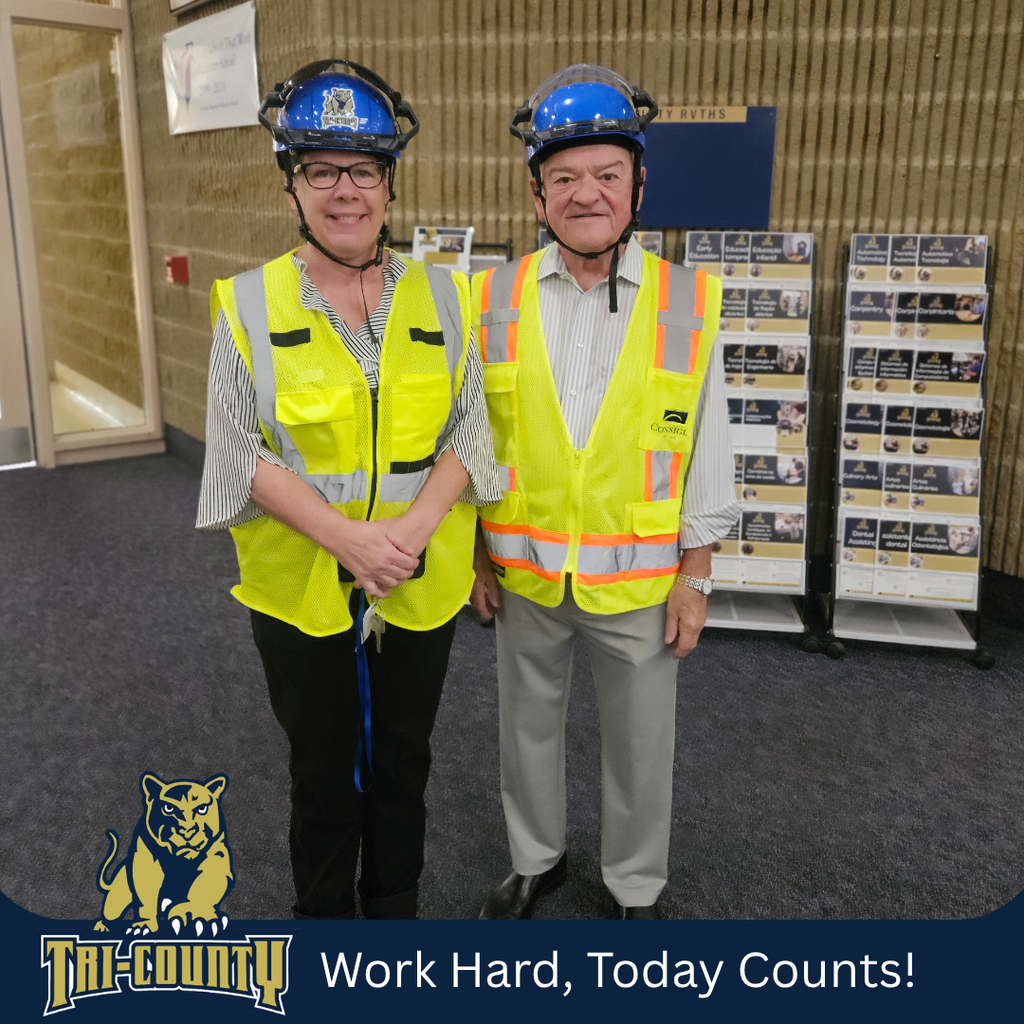 Superintendent Karen Maguire and retired Superintendent Jack Jones