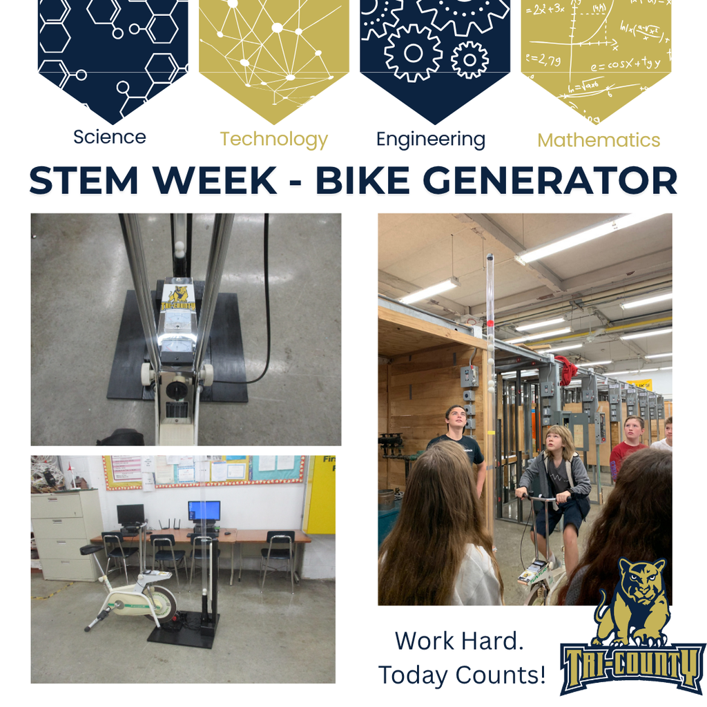 Electrical bike generator for STEM week.