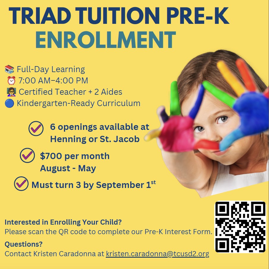 Triad Tuition Pre-K Enrollment