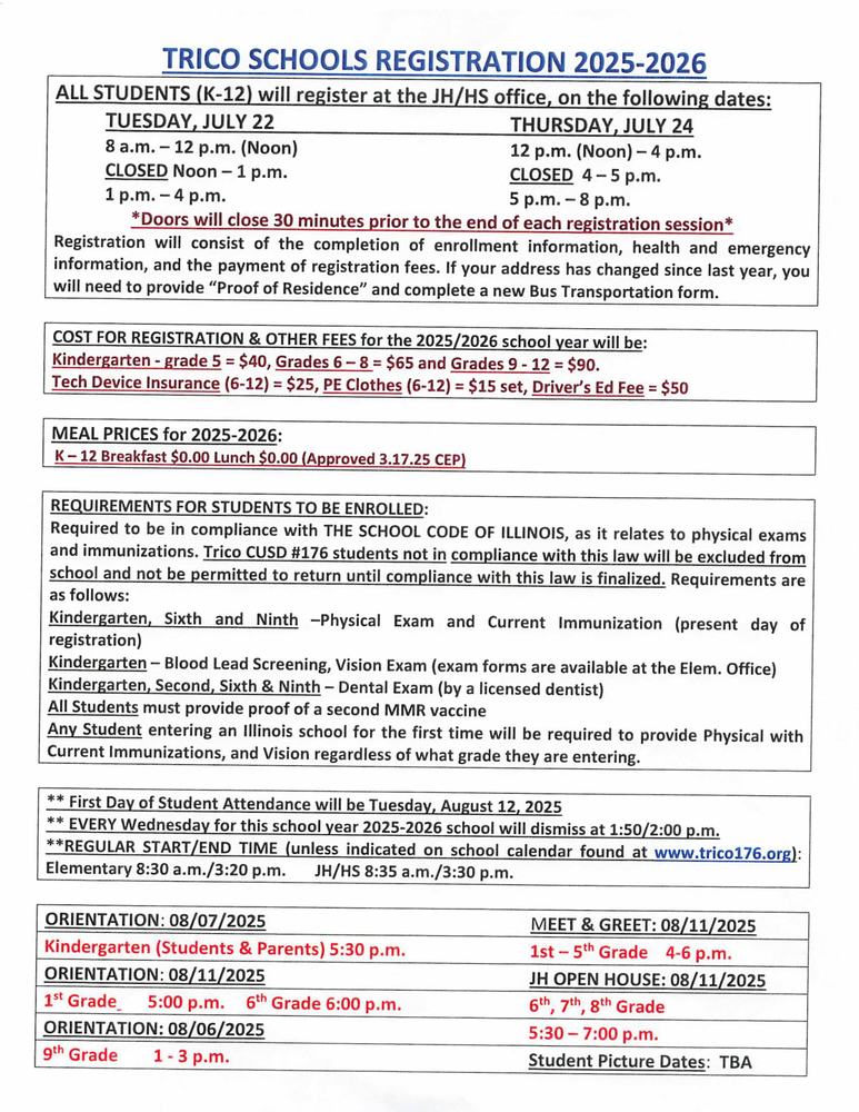 Registration form