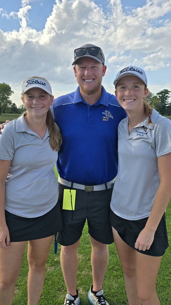 Golf girls with coach