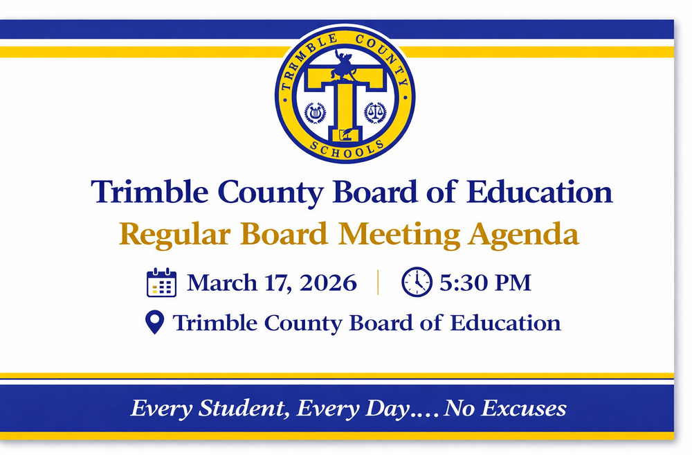 Trimble County Board of Education Regular Board Meeting Agenda