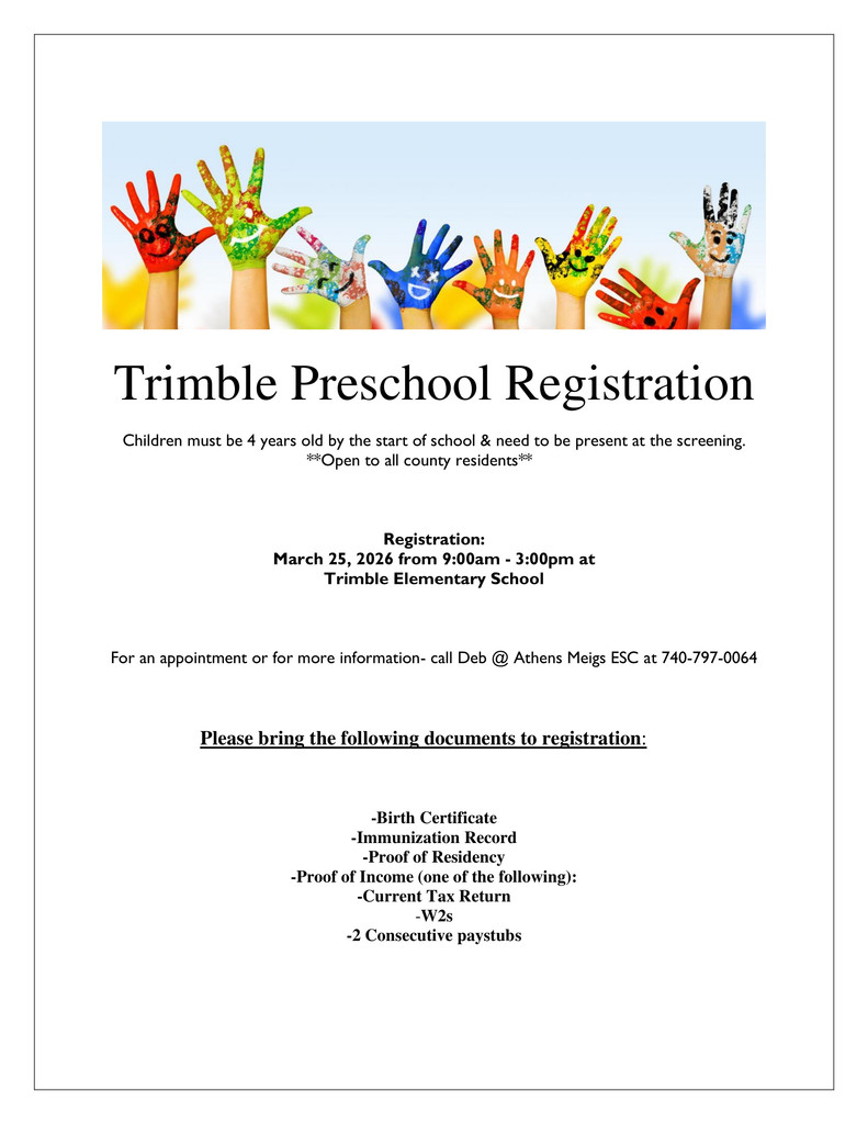 Preschool Registration Coming Soon!!