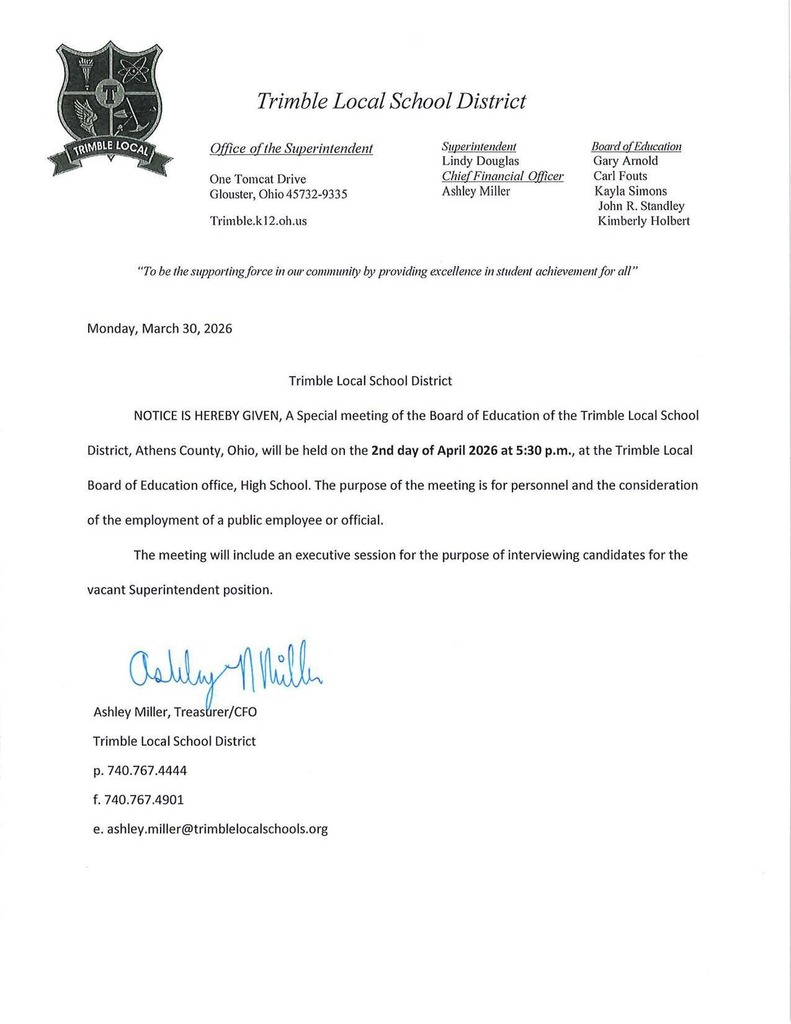 special board meeting