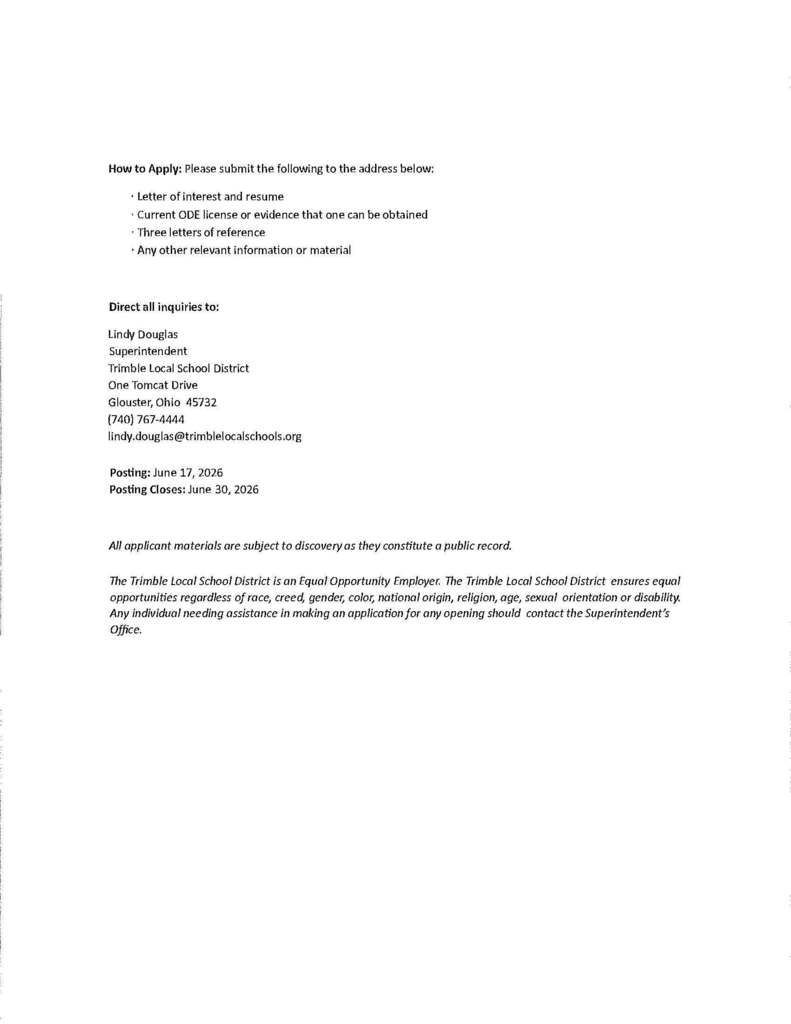 treasurer opening 2
