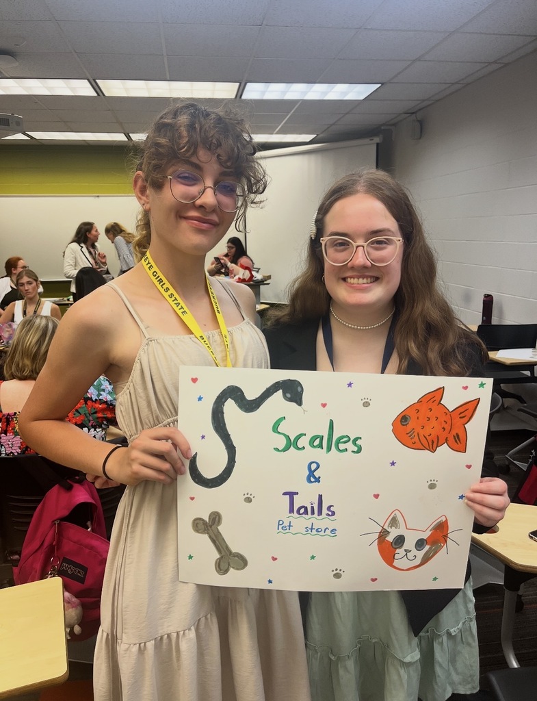 Jadyn Coey and Olivia Varner completed Buckeye Girls State at Bowling Green State University
