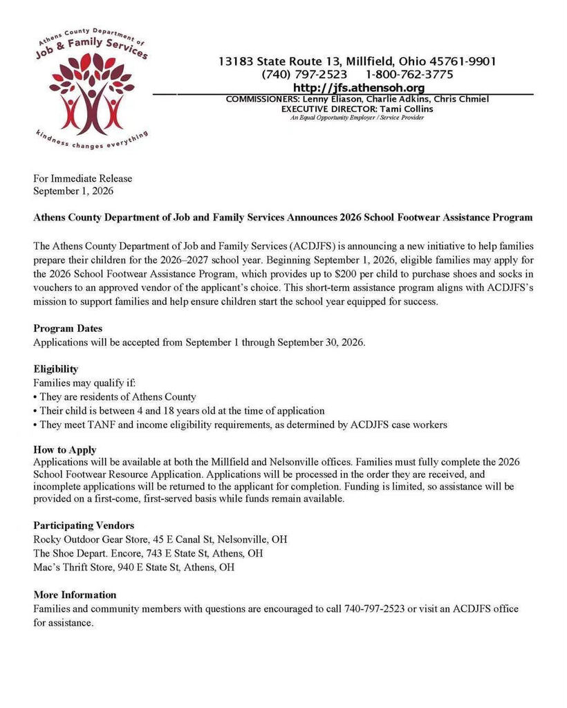Footwear Assistance Program