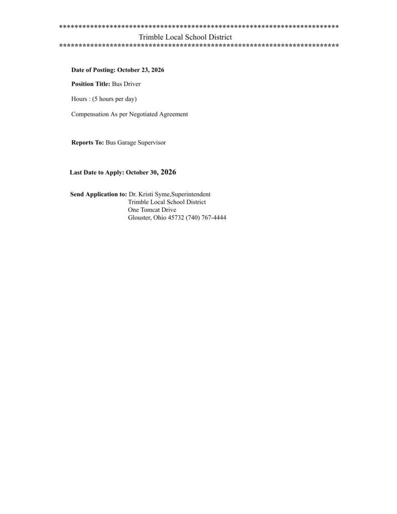 Job posting 