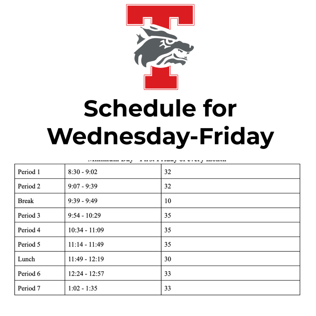 minimum day schedule