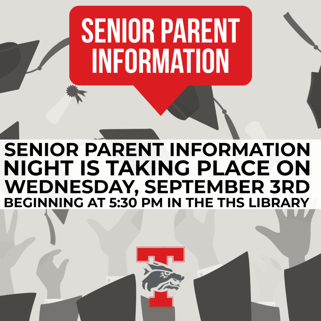 image with information about parent night