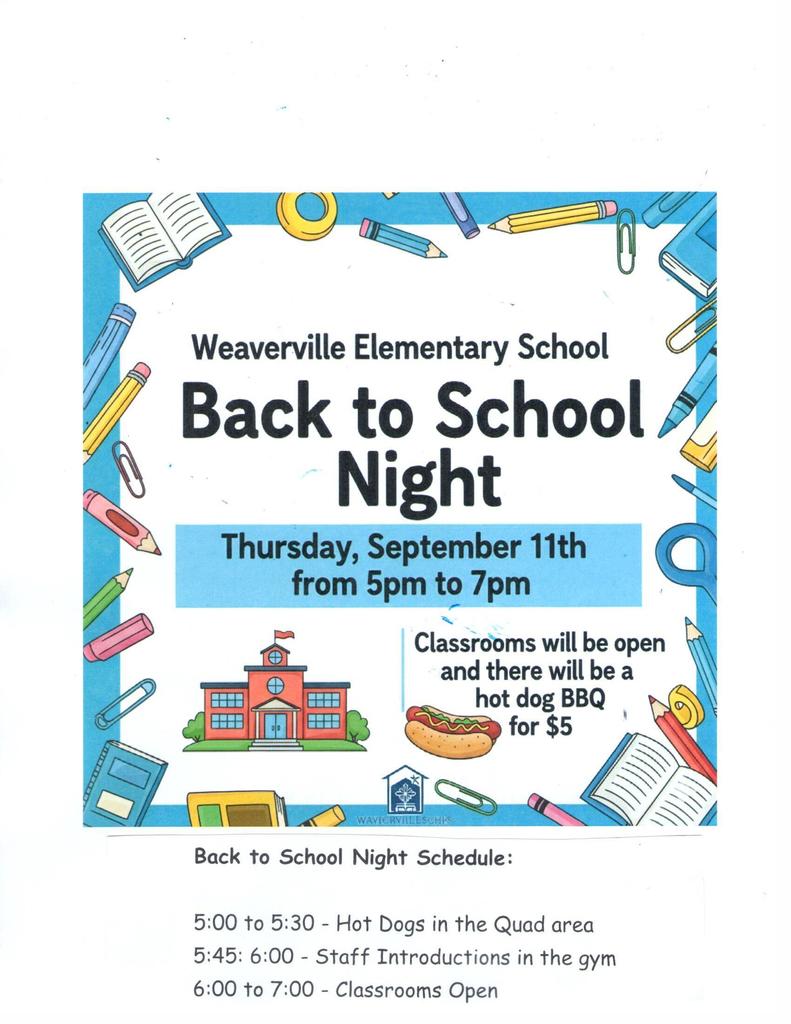 image about back to school night
