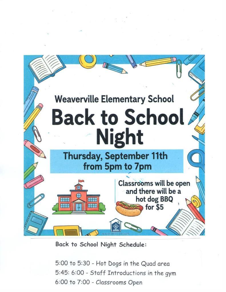 image about back to school night