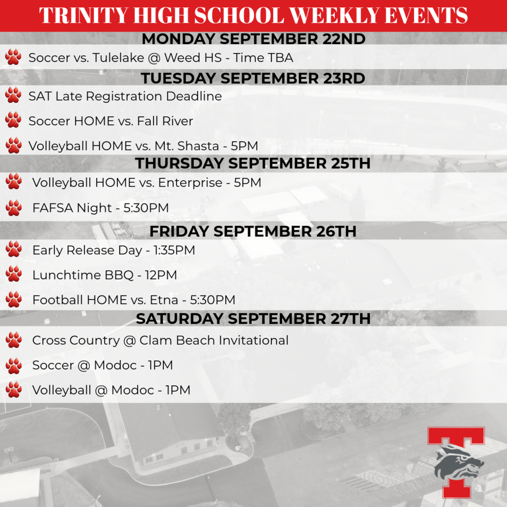 image of weekly events