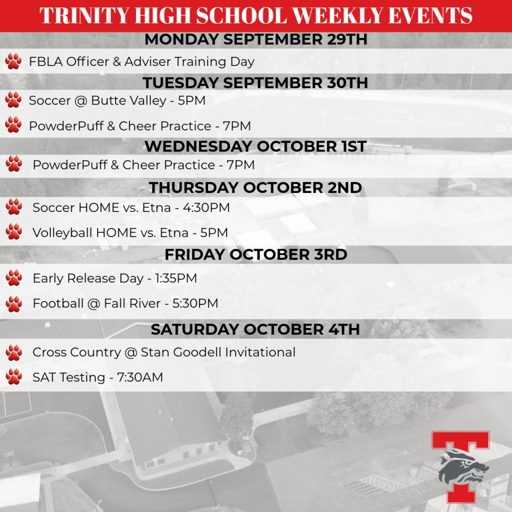 image of weekly events
