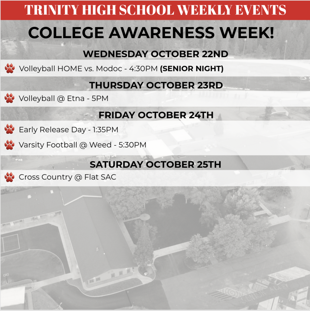 image of weekly events