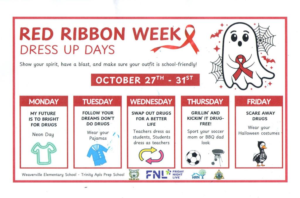 image about dress up days for red ribbon week