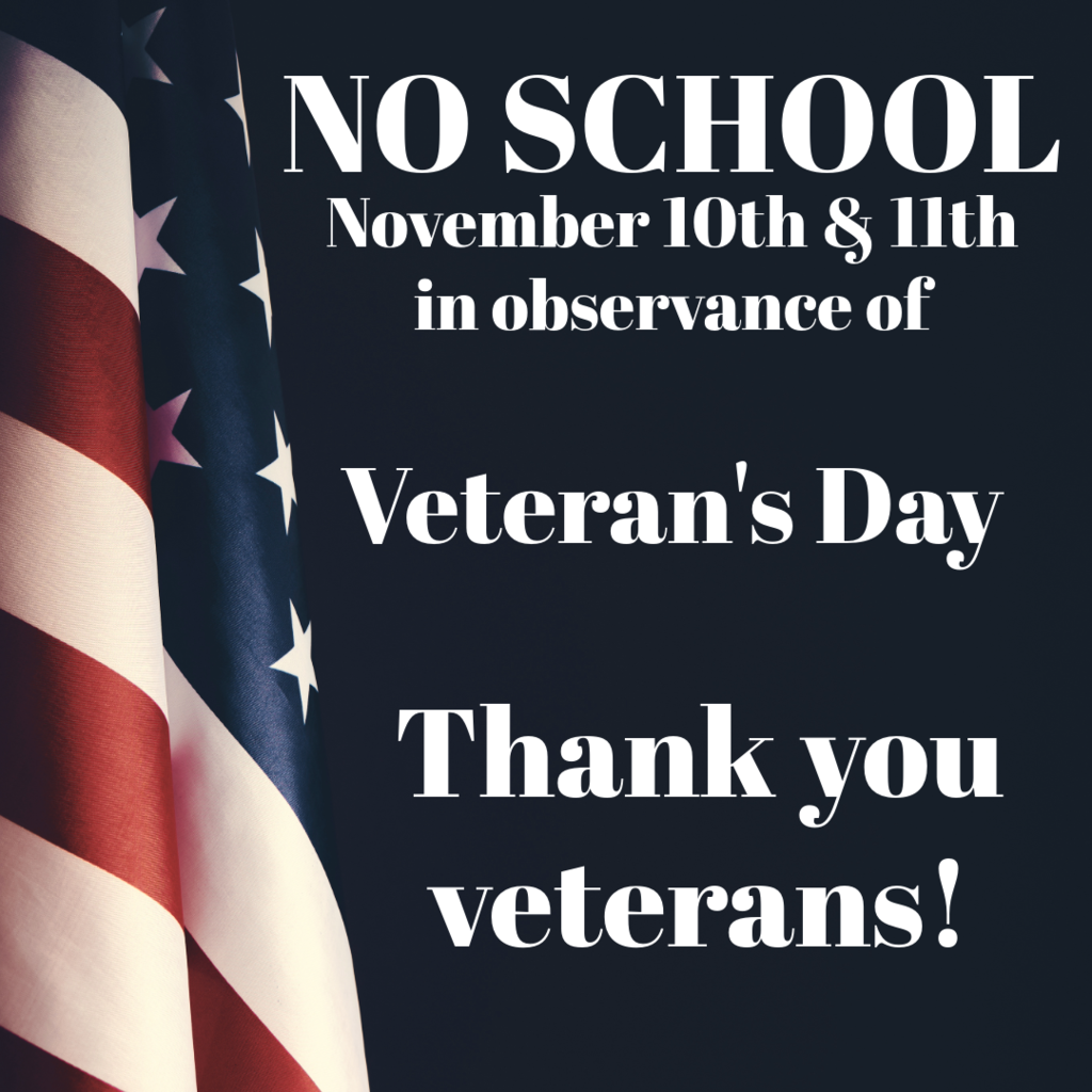 image about no school for veteran's day