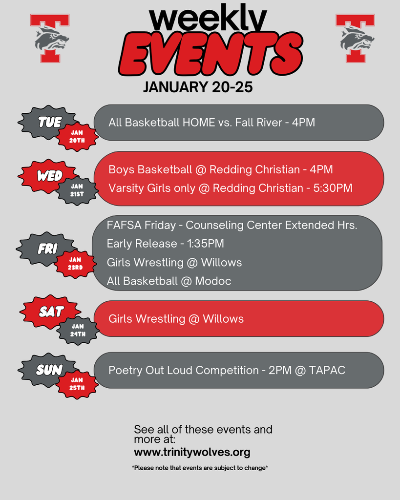 image of weekly events