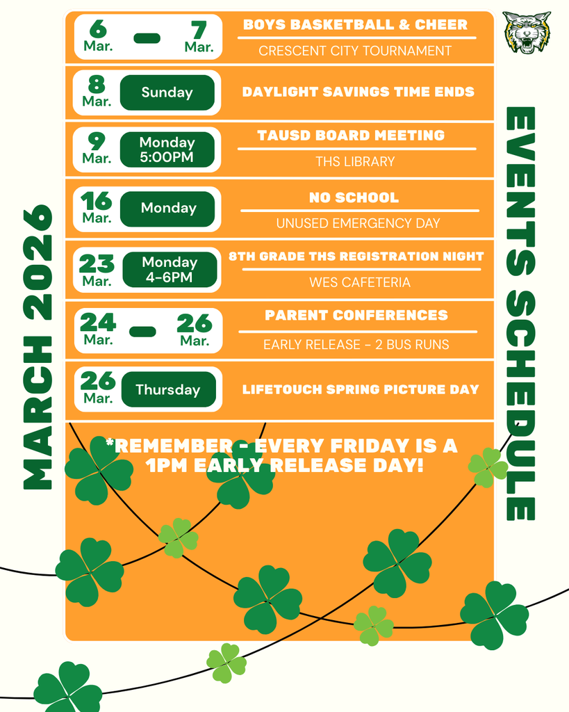 image of monthly events