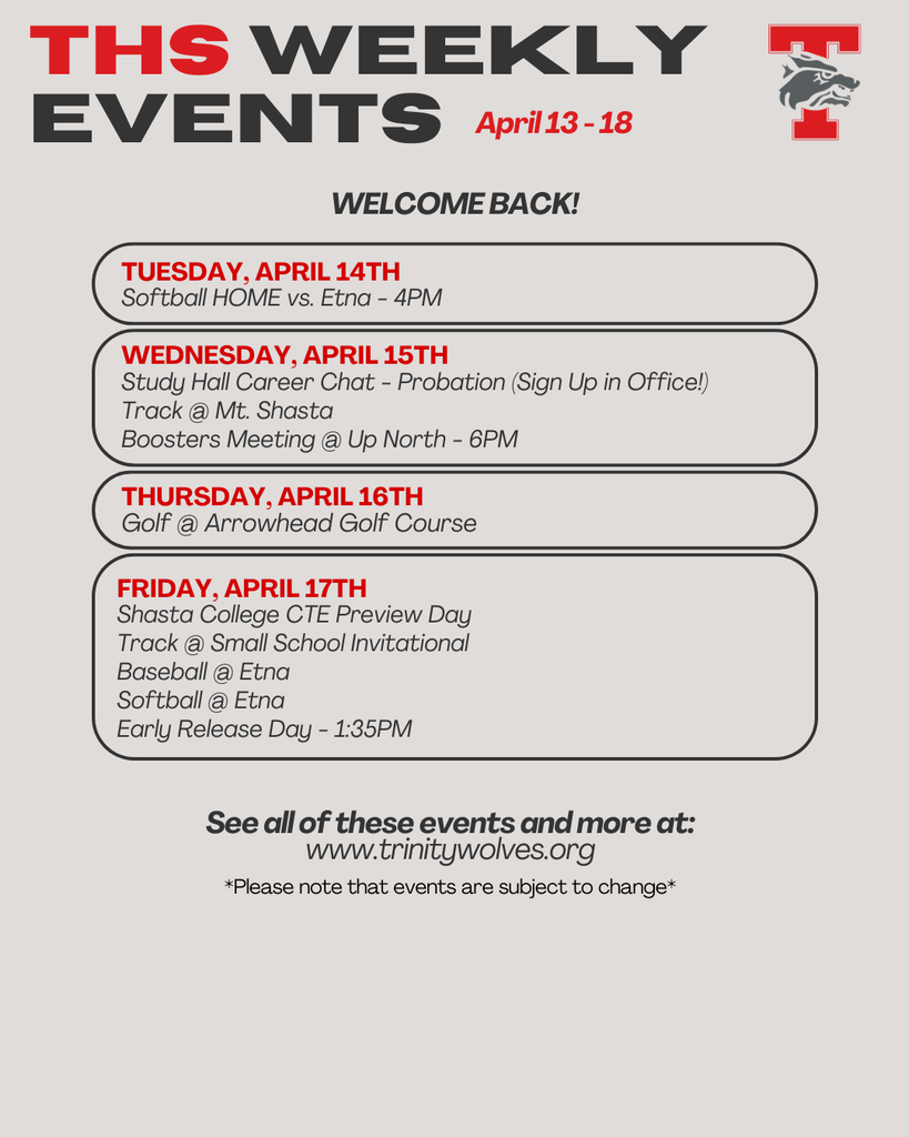 weekly events