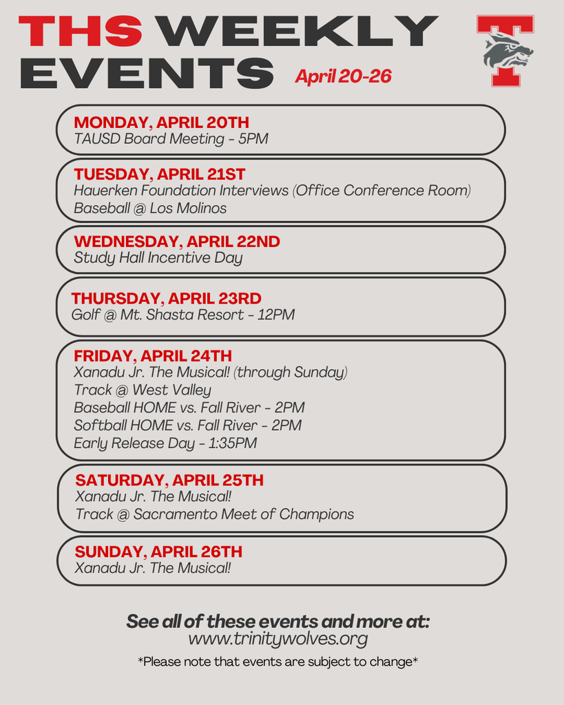 image of weekly events