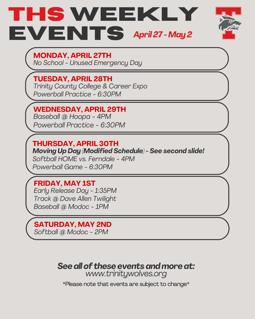 weekly events