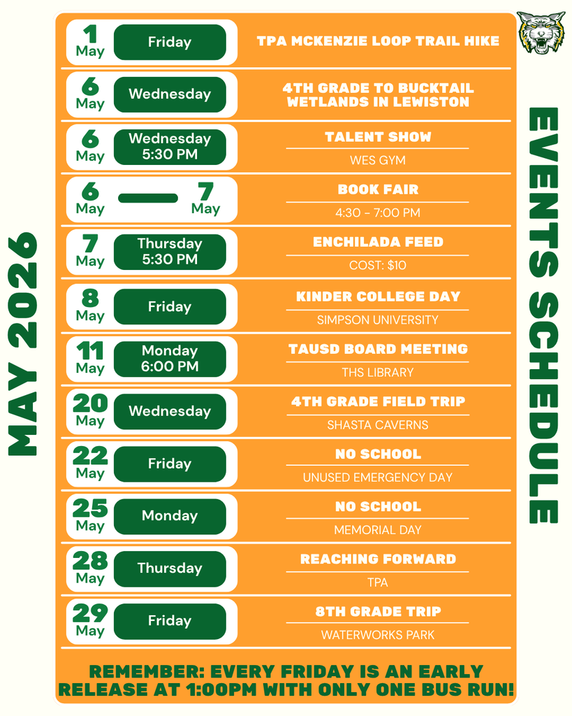 image of monthly events