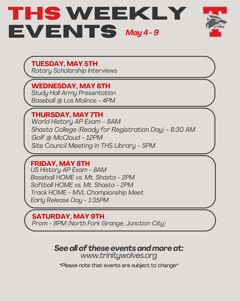 weekly events