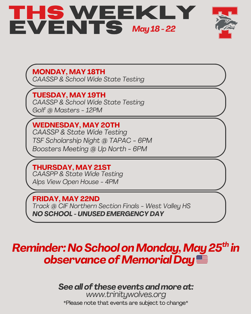 weekly events